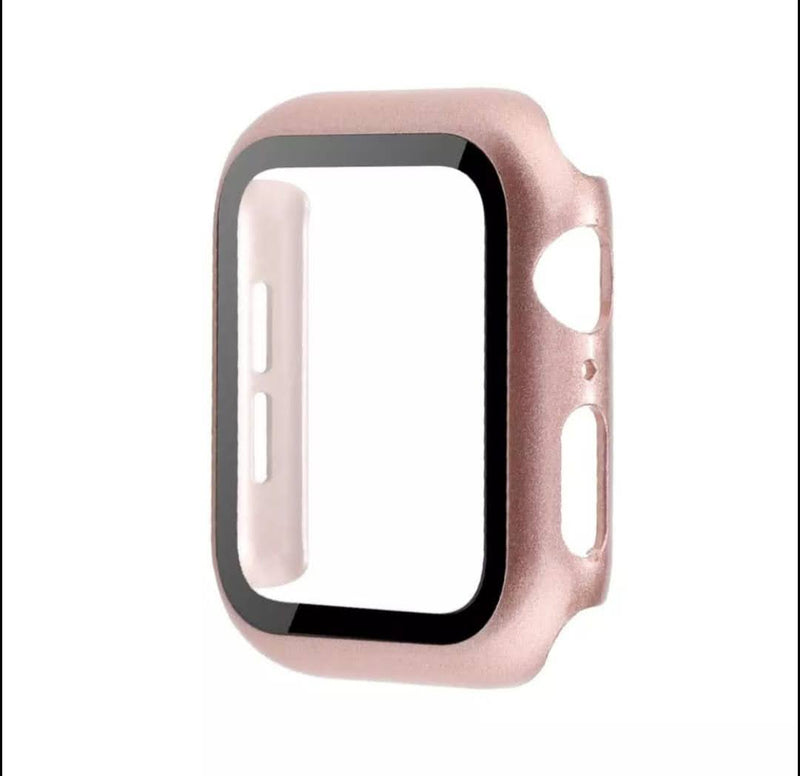 Tempered Glass Oro Rosado Apple Watch