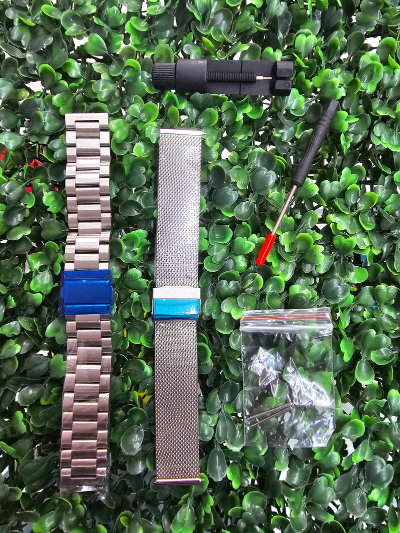 Combo Stainless Steel 20mm Samsung Watchs