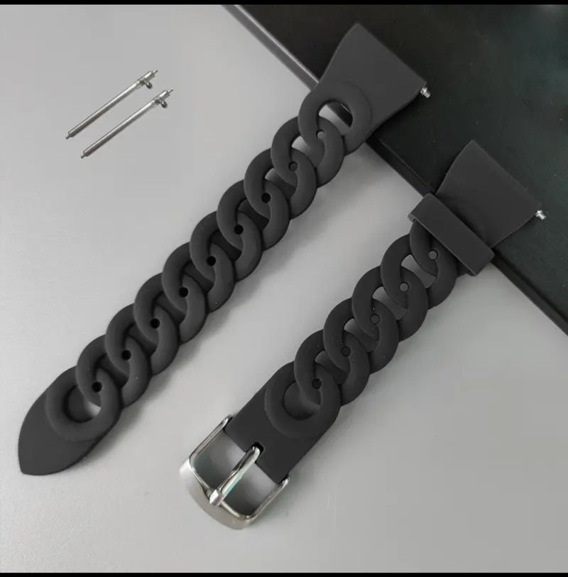 Correas de silicon con diseños samsung y applewatch