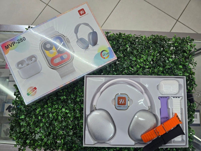 Combo smart watch ultra con audífonos ( MVP 280 )