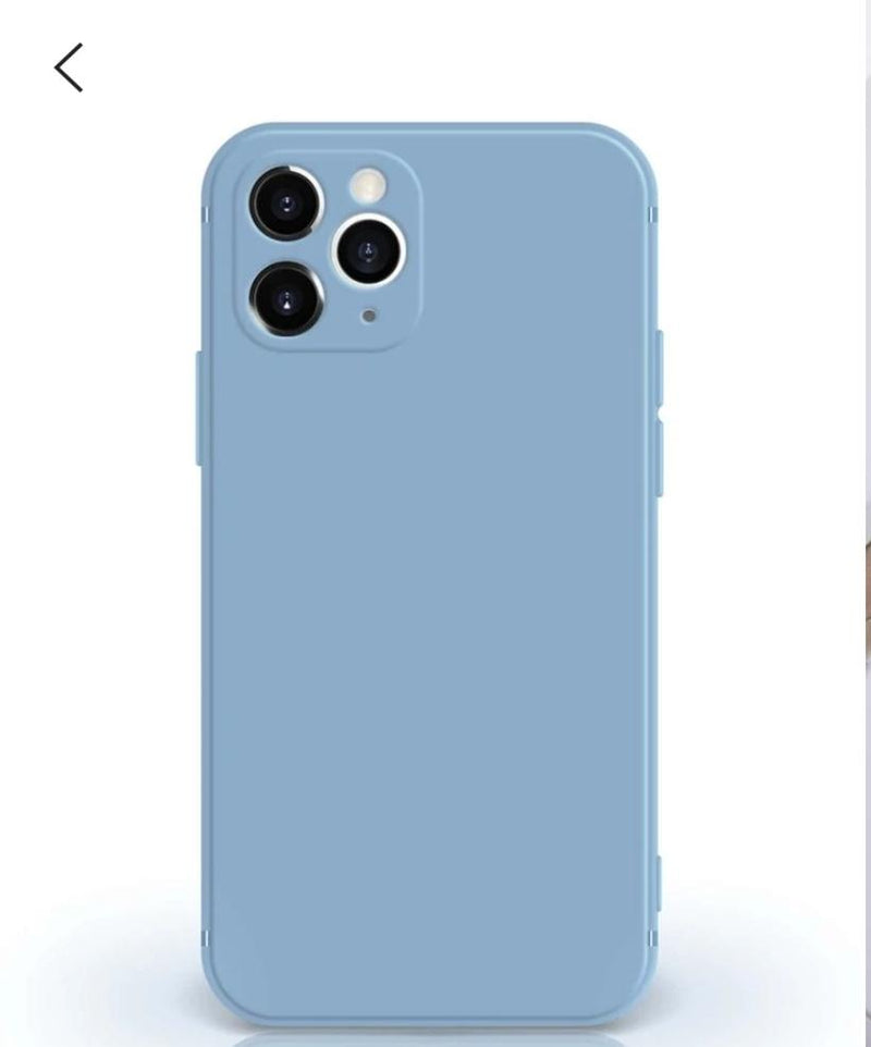 Cover Iphone Silicone Azul