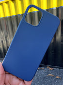 Cover Iphone Silicone Azul Oscuro