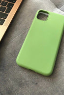 Cover Iphone Silicone Verde