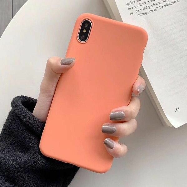 Cover Iphone Silicone Rosa Coral