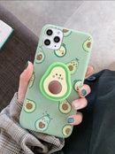 Cover Silicone Iphone 11 Pro Max Aguacate Con Pop