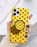 Cover Silicone Iphone 12 Pro Max Corazones y Pop
