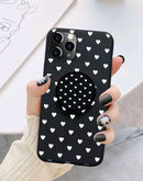 Cover Silicone Iphone 11 Pro Max Con Corazones y Pop