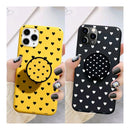 Cover Silicone Iphone 12 Pro Max Corazones y Pop