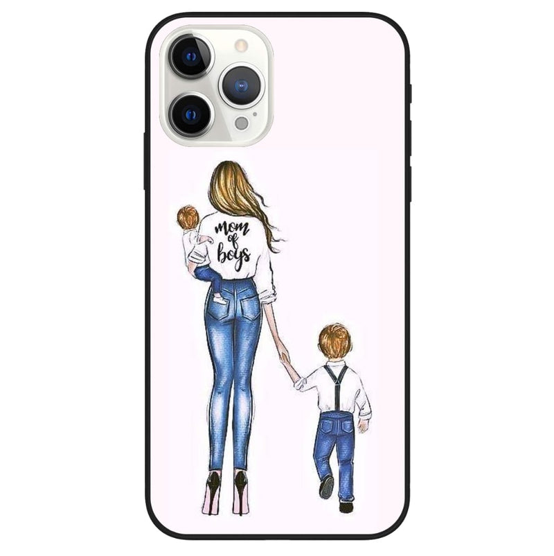 Cover Mom Of Boys Iphone Y Samsung